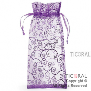 BOLSA ORGANZA VIOLETA 15X25 ARABESCO HS3971-5 x 1